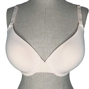 LIVELY The T-Shirt Bra sz 36DD * Cream Colored Convertible Racerback Lace Detail